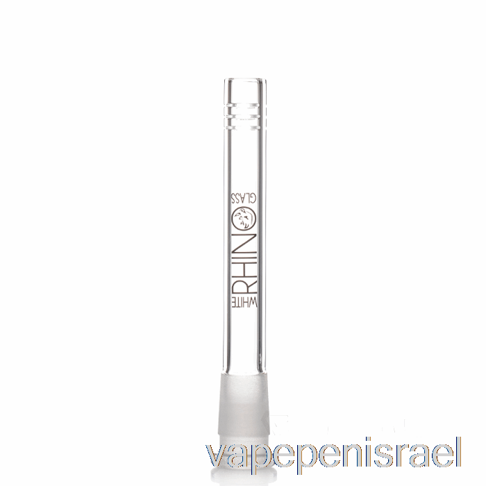חד פעמי Vape ישראל קרנף לבן 19/14 זכוכית למטה גזע 5 אינץ'